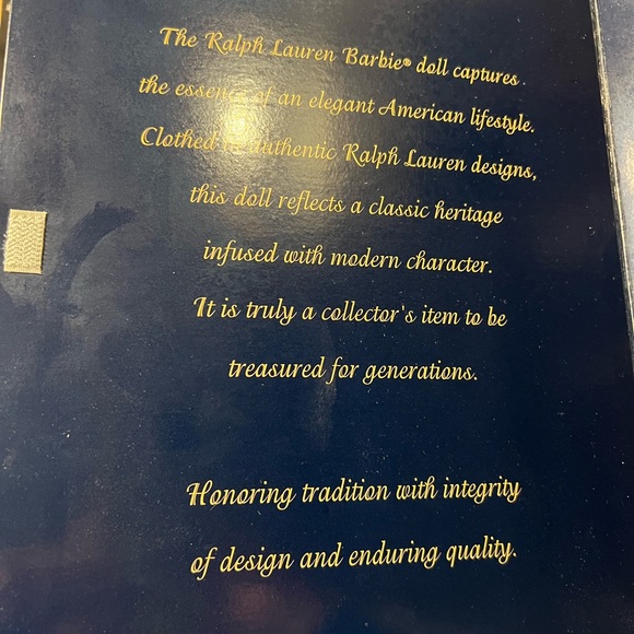 Ralph Lauren Barbie Doll Bloomingdale’s Limited Edition- 1996 release- Opened - Picture 8 of 13